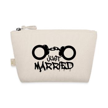 Just married prisonnier menotté drôle - Trousse biologique - nature - Devant