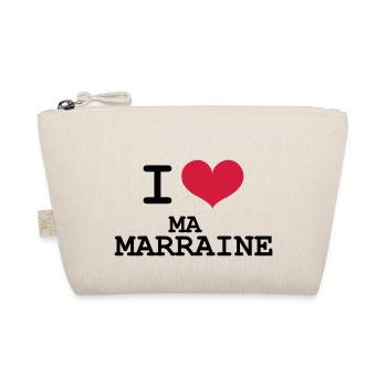 I Love ma Marraine - Trousse biologique - nature - Devant