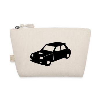 R5 Retro-Oldtimer-Rennwagen - Bio-Täschchen - Natur - Vorne