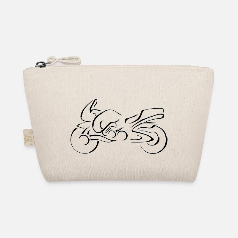 motorcycle art stylized Organic Pouch