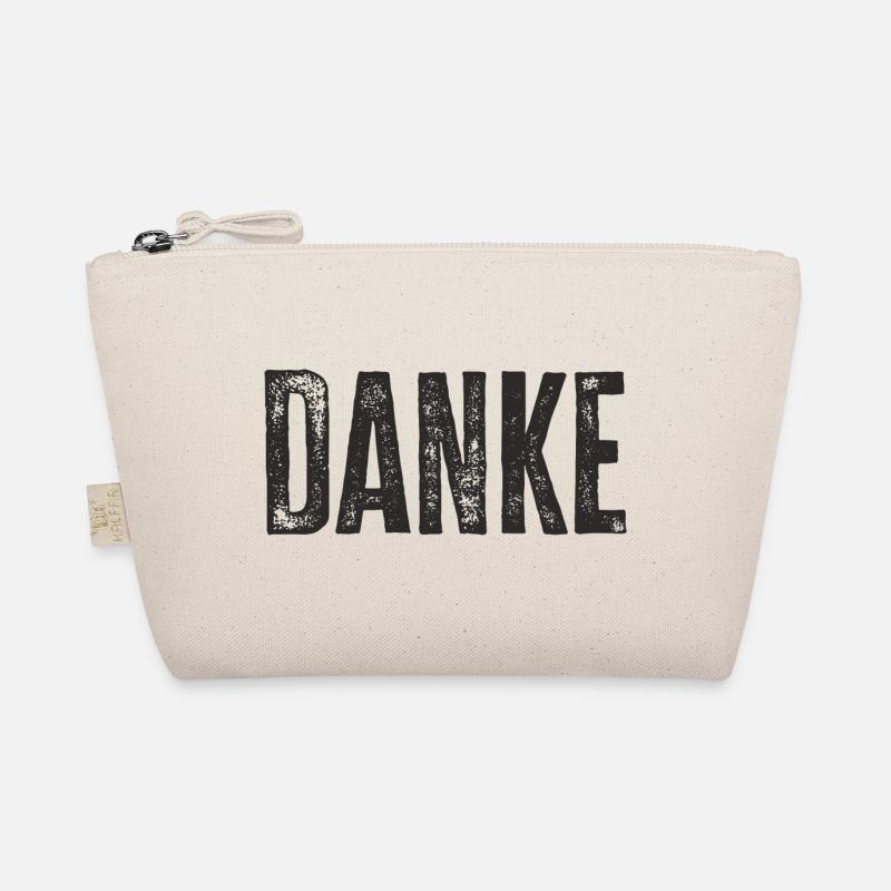 Danke Dankeschön Worte Geschenk - Bio-Täschchen - Natur