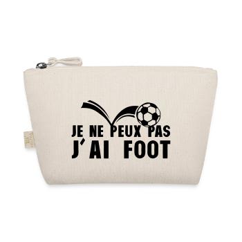 je ne peux pas jai foot football - Trousse biologique - nature - Devant