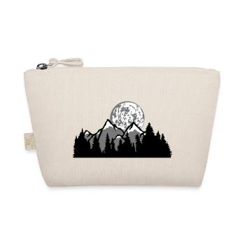 night moon full moon mountains hills forest mountainous exp - Organic Pouch - nature - Front