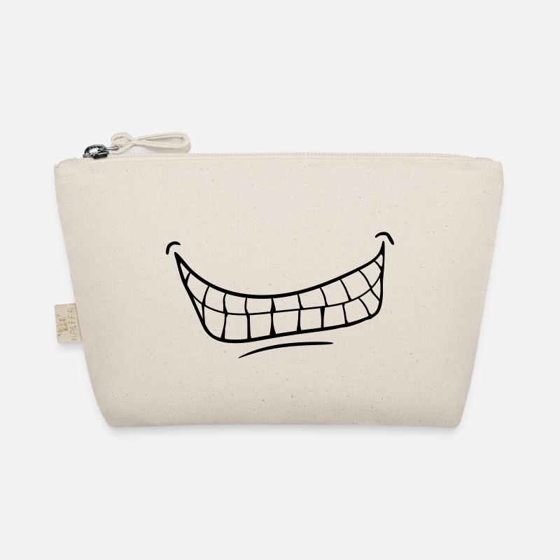 Grinning Evil Horror Mouth Smile Comic Teeth Organic Pouch