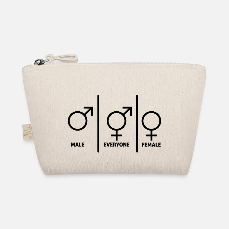 Symbol-Männer-Frauen-Divers Bio-Täschchen