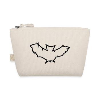 cool design muster logo symbol bat fledermaus blit - Bio-Täschchen - Natur - Vorne