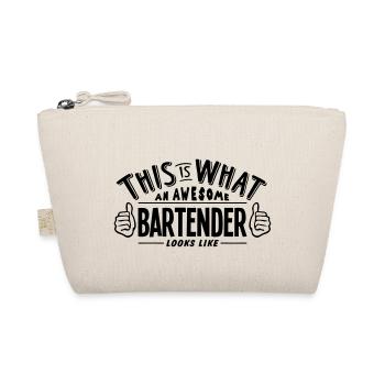 awesome bartender looks like pro design - Organic Pouch - nature - Front
