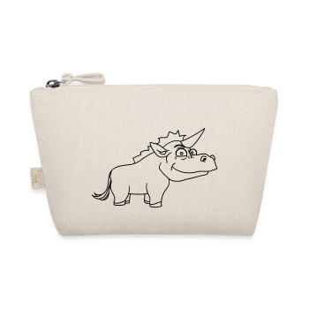 thick male unicorn comic cartoon - Organic Pouch - nature - Front