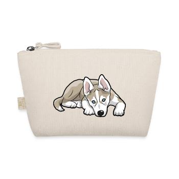 Siberian Husky Dog - Organic Pouch - nature - Front