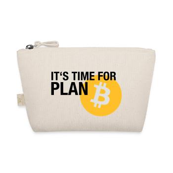IT'S TIME FOR PLAN B (BITCOIN) - Bio-Täschchen - Natur - Vorne