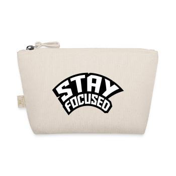 stay focused gebogen cool symbol design logo aufme - Bio-Täschchen - Natur - Vorne