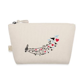 love_music_noten2 - Bio-Täschchen - Natur - Vorne