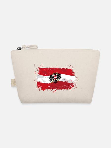 Austria Flag - Bio-Täschchen - Natur