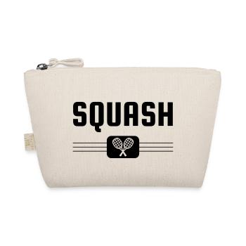 Squash Sport Game Match Champion Victory - Organic Pouch - nature - Front