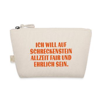 Kinder Kapuzenpullover - Burg Schreckenstein Schwu - Bio-Täschchen - Natur - Vorne