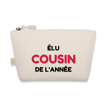 Cousin - Cousine - Famille - Bébé - Naissance - Organic Pouch - nature - Front