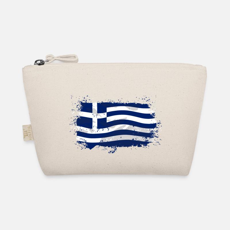Greece Flag Bio-Täschchen