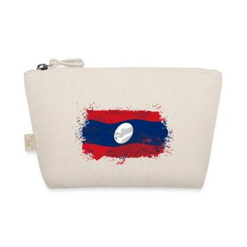 Laos Flag - Bio-Täschchen - Natur - Vorne