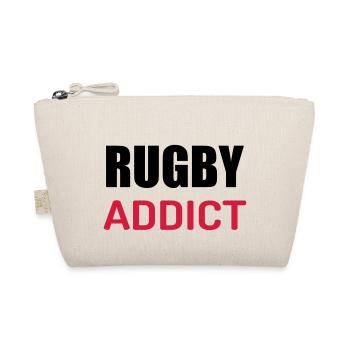 Rugby / Rugbyman / Sport / Fighter / Fight - Bio-Täschchen - Natur - Vorne