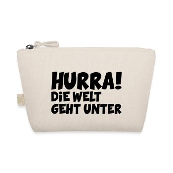 Hurra - die Welt geht unter - Bio-Täschchen - Natur - Vorne