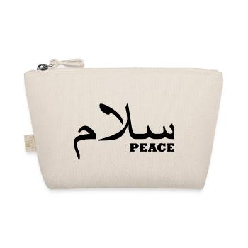 Salam / Frieden / Hallo - Bio-Täschchen - Natur - Vorne