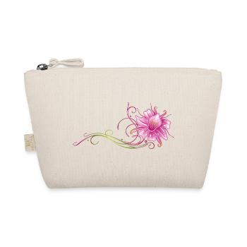 Colorful orchid with filigree ornament - Organic Pouch - nature - Front