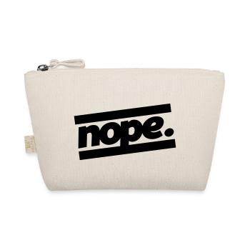nope design - Bio-Täschchen - Natur - Vorne