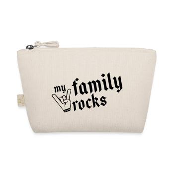 family rocks my - Bio-Täschchen - Natur - Vorne