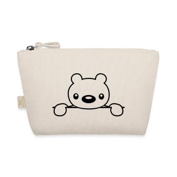 text feld suesser teddybaer haelt - Organic Pouch - nature - Front