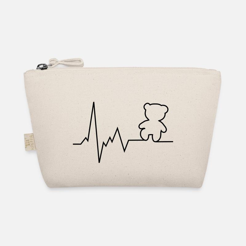 heartbeat bear Organic Pouch