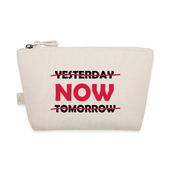 yesterday_now_tomorrow_1 - Bio-Täschchen - Natur - Vorne