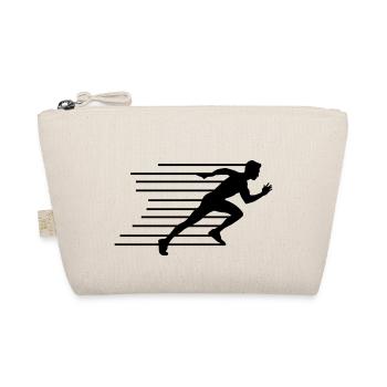 running silhouette - Bio-Täschchen - Natur - Vorne