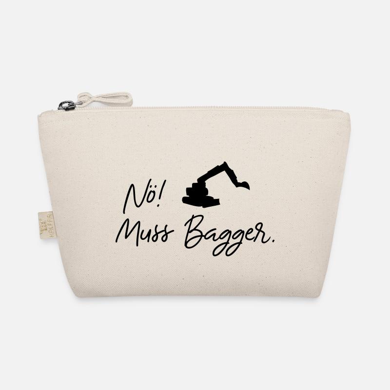 nö muss bagger - Bio-Täschchen - Natur
