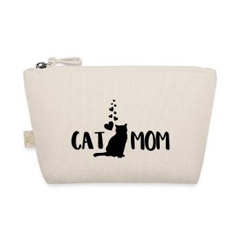 cat mom hearts - Bio-Täschchen - Natur - Vorne