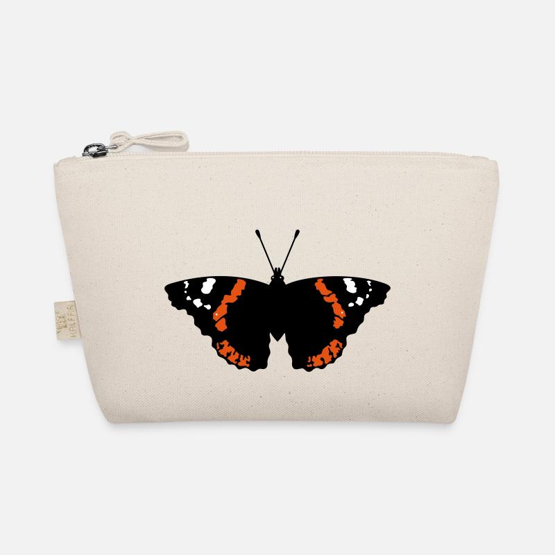 Schmetterling (Falter, Admiral, Vanessa Atalanta) - Bio-Täschchen - Natur