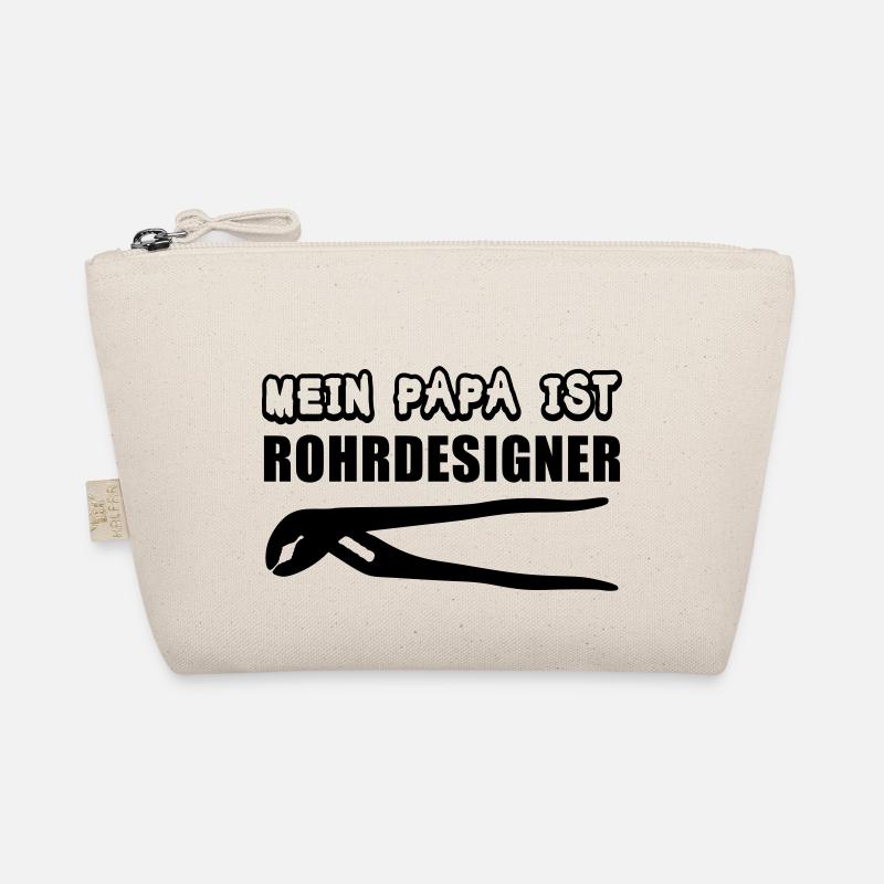 Rohrdesigner Papa - Bio-Täschchen - Natur