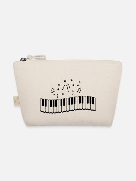 piano_noten_02 - Bio-Täschchen - Natur