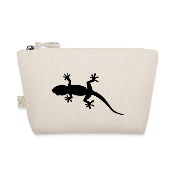 gecko form silhouette design - Bio-Täschchen - Natur - Vorne