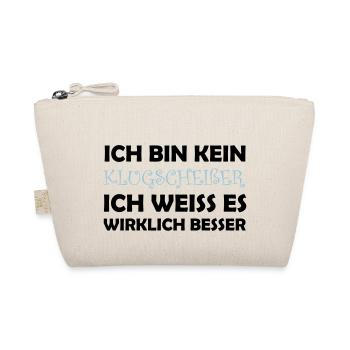 bin_kein_klugscheisser_02 - Bio-Täschchen - Natur - Vorne