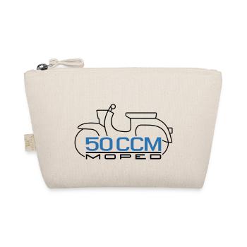 Moped Schwalbe 50 ccm Emblem - Bio-Täschchen - Natur - Vorne