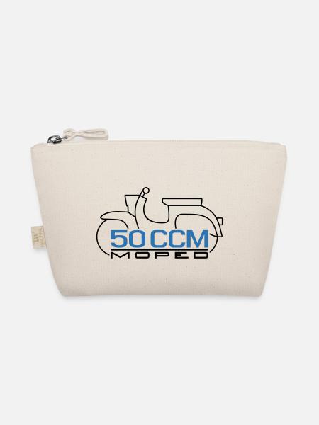 Moped Schwalbe 50 ccm Emblem - Organic Pouch - nature - Front
