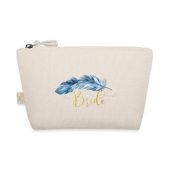 Feder Boho Team Bride 1 - Bio-Täschchen - Natur - Vorne