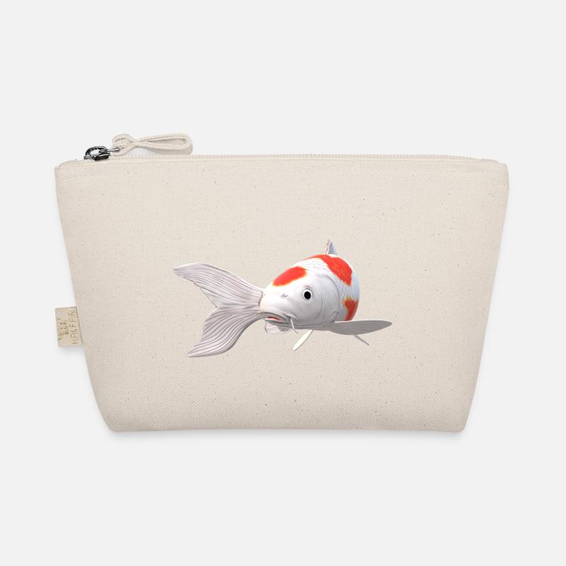 3D Koi - Bio-Täschchen - Natur