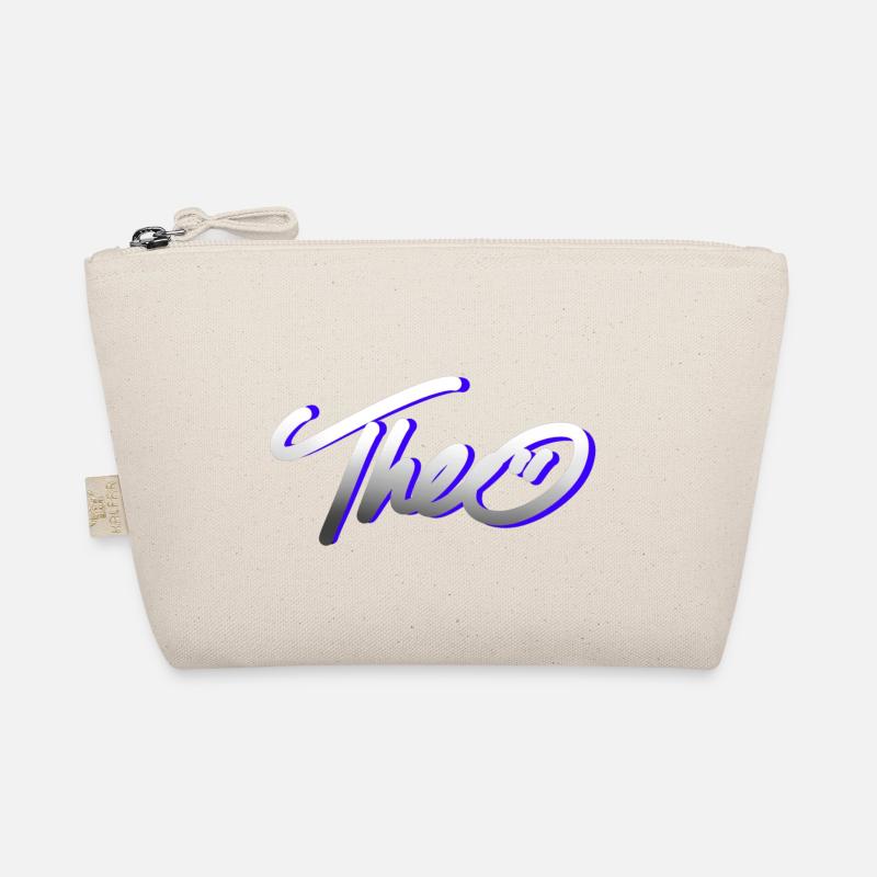 theo graffiti schrift - Bio-Täschchen - Natur