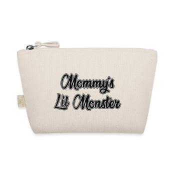 Mommy's Lil Monster | Mama's little monster - Organic Pouch - nature - Front