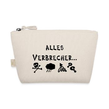 alles Verbrecher - Bio-Täschchen - Natur - Vorne