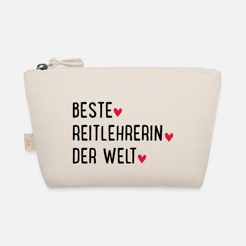 Beste Reitlehrerin der Welt - Bio-Täschchen - Natur