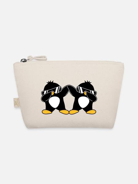 2 Dab Penguins - Organic Pouch - nature - Front