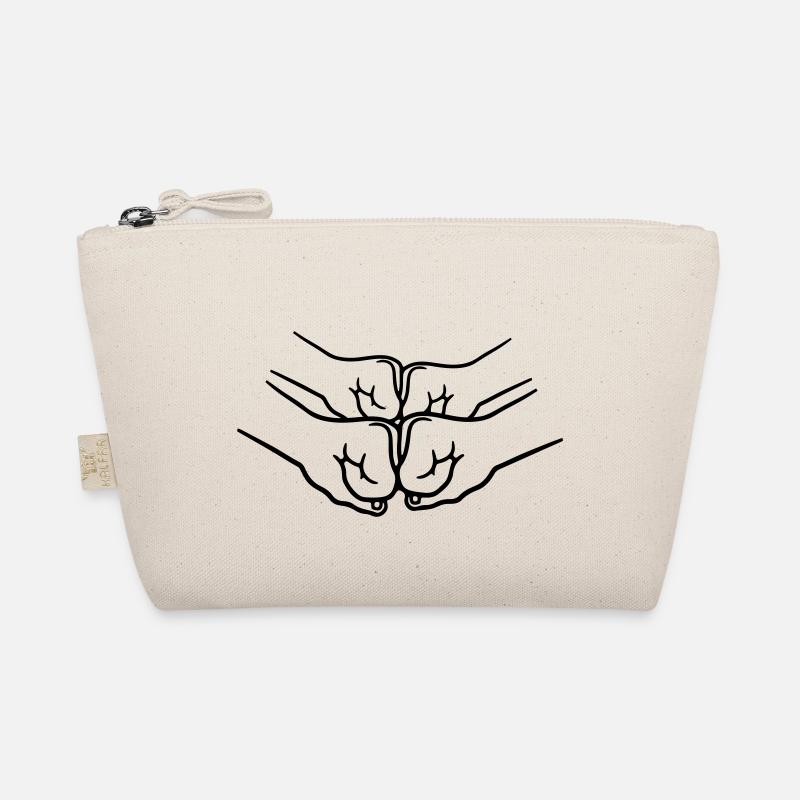 Faustschlag 4 Haende Bio-Täschchen