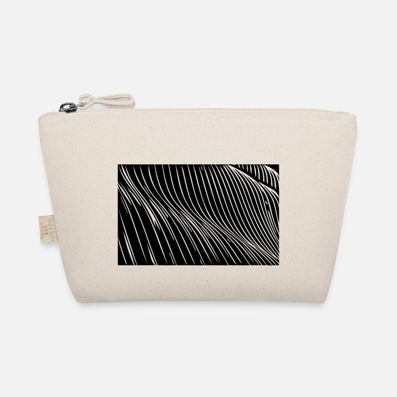 Zebra waves lines Organic Pouch